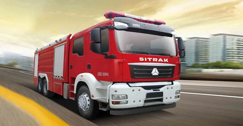 Fire Firection Truck 6x4 Howo أو Sitrak