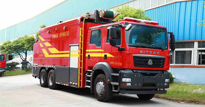 Fire Firection Truck 6x4 Howo أو Sitrak