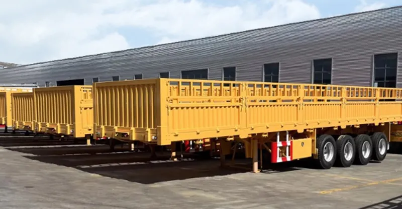 40ft الجدار الجانبي نصف مقطورة