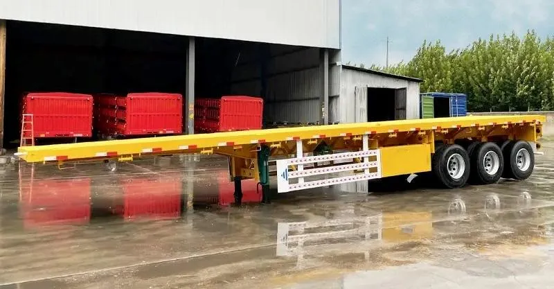 40 Foot Tri Axle Flat Deck Trailer للبيع