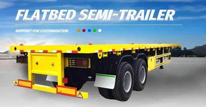 40 Foot Tri Axle Flat Deck Trailer للبيع