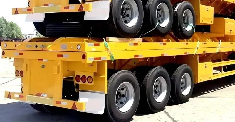 40 قدم TRI AXLE AXLE DECK TRAILER
