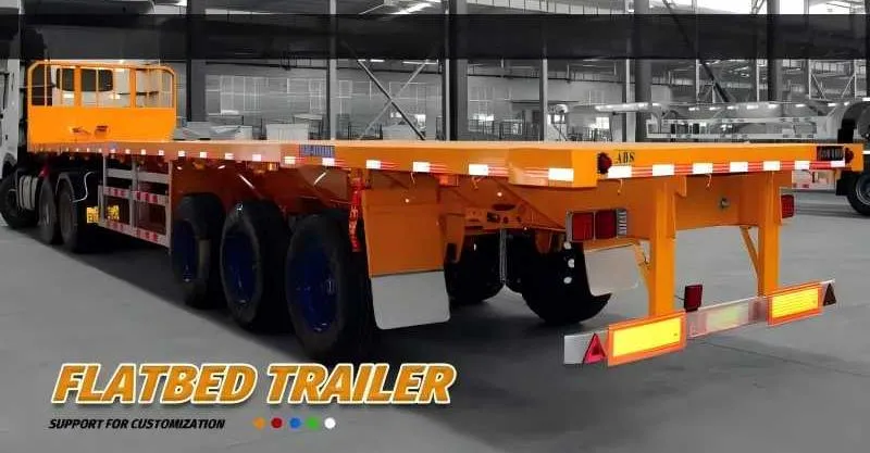 40 قدم TRI AXLE AXLE DECK TRAILER