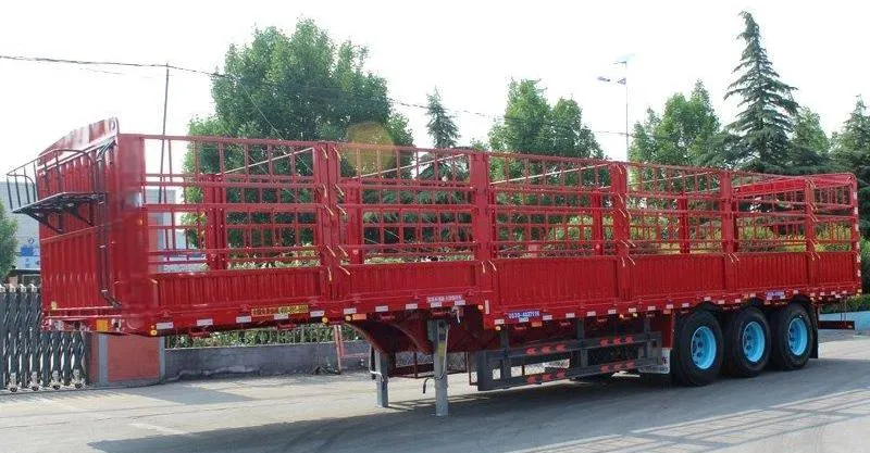 60T سياج المقطورة البضائع السائبة
