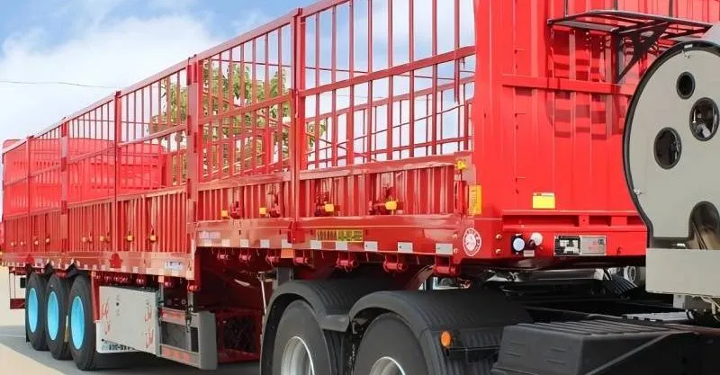 60T سياج المقطورة البضائع السائبة