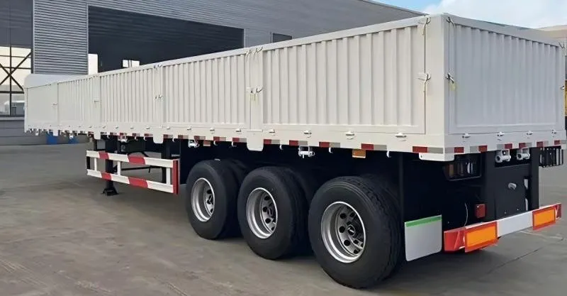 3 محور 60T Dropsides Trailer