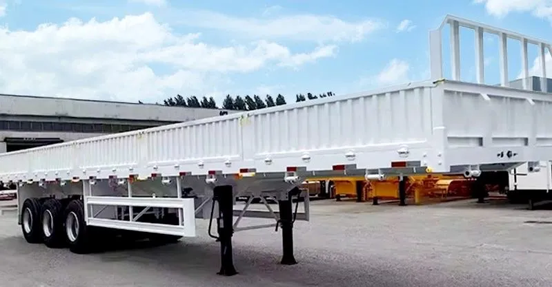 3 محاور Sideball Flatbed Trailer