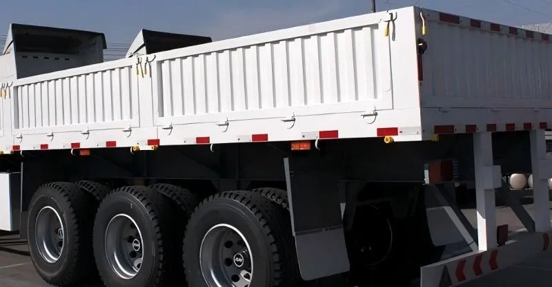 3 محاور Sideball Flatbed Trailer