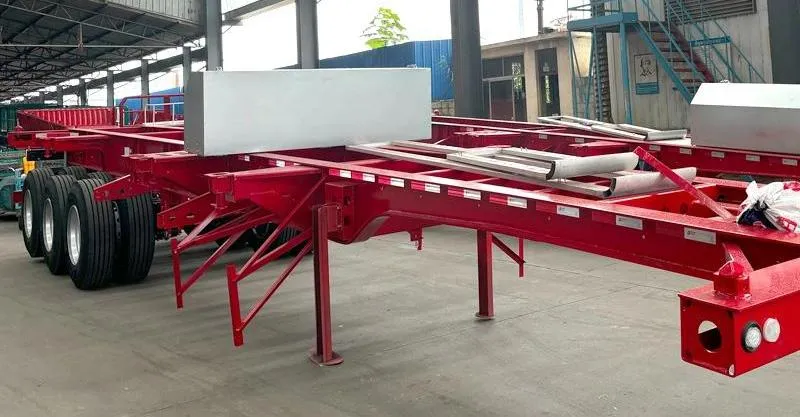 Tri Axle Skleton Semi Trailer