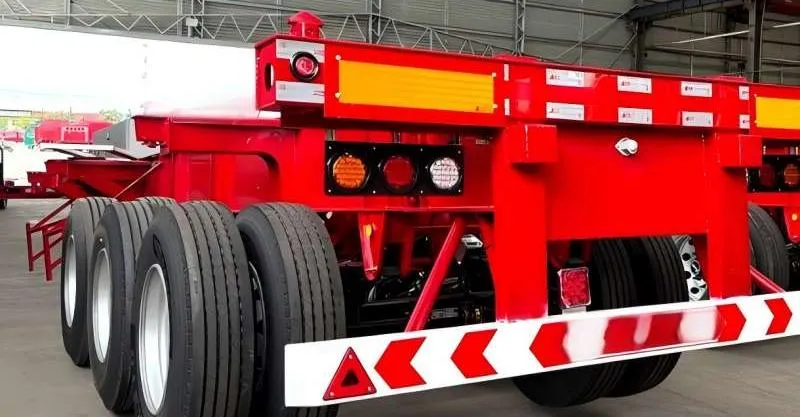 Tri Axle Skleton Semi Trailer