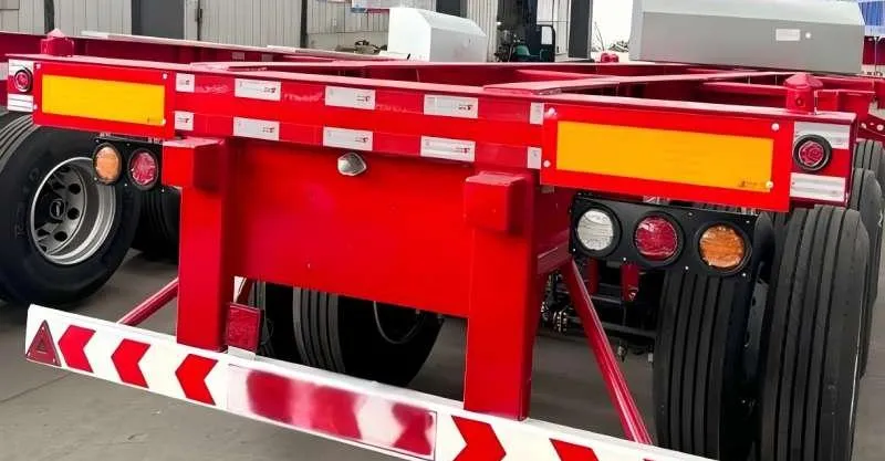 Tri Axle Skleton Semi Trailer
