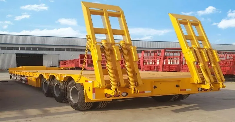 60T Gooseneck Lowboy مقطورات