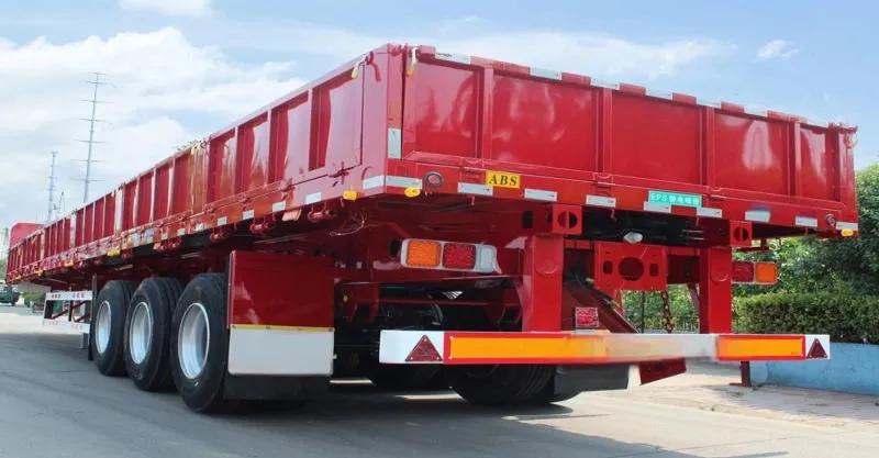 3 Axles Side Tipper Semi Trailer