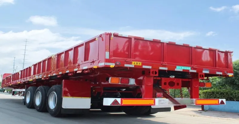 Tri Axle 60 Ton Side Tipping Tipping Trailer