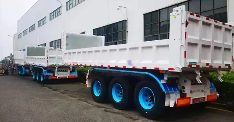 3 محور نهاية DUMP SEMI TRAILER