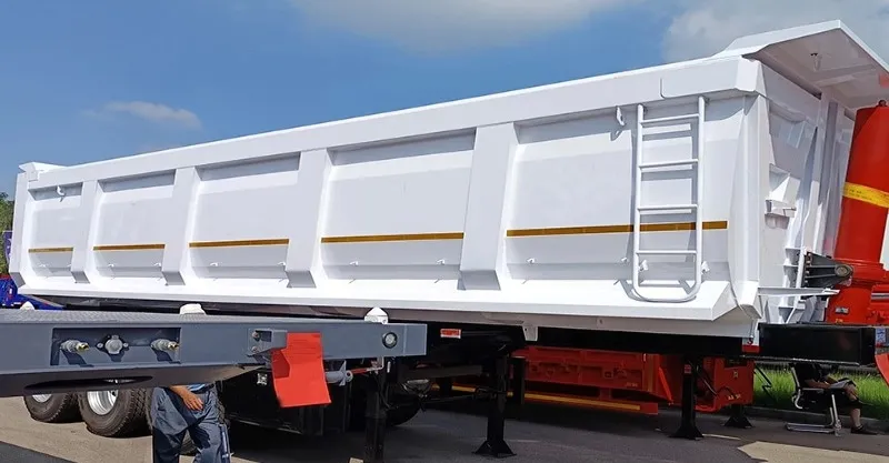 3 محور نهاية DUMP SEMI TRAILER
