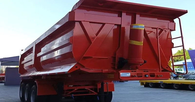3 محور خلفي DUMP SEMI TRAILER