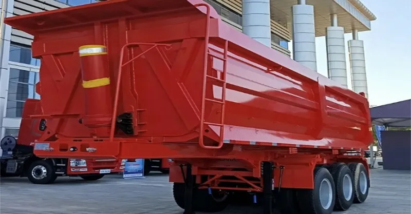 3 محور خلفي DUMP SEMI TRAILER